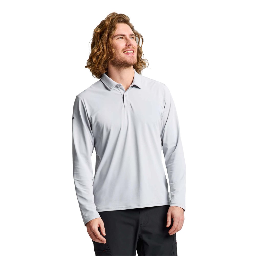 Slam Tech Pique Long Sleeve Polo Weiß S Mann von Slam