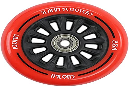 Slamm Scooters 100 mm Nylon Core Räder, Unisex Erwachsene, Unisex, SL509_Red_100 mm, rot, 100 mm Slamm Scooters 100 mm Nylon Core Räder, Unisex Erwachsene, Unisex, SL509_Red_100 mm, rot, 100 mm von Slamm Scooters