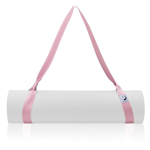 Slim Panda Tragegurt Yogamatte aus Baumwolle, Verstellbare Yogamatten-Carrying Strap für alle Yogamatten Größen, Elastisch Yoga Gurt für Pilates,Dehnen und Fitness von Slim Panda