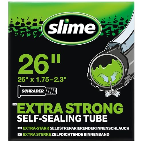 Slime 30059 Rad Reifenschlauch mit Slime Dichtmittel für Einstiche, Selbstdichtend, Verhindern und Reparieren, Schrader Ventil, 47/57–559 mm (26" x 1,75–2,125"), COLOR: Presta Slime 30059 Rad Reifenschlauch mit Slime Dichtmittel für Einstiche, Selbstdichtend, Verhindern und Reparieren, Schrader Ventil, 47/57–559 mm (26" x 1,75–2,125"), COLOR: Presta von Slime