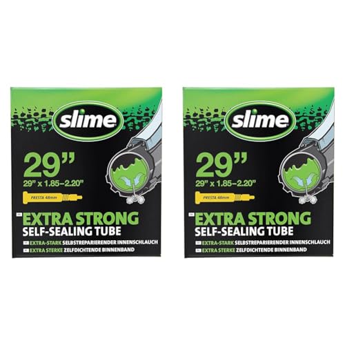 Slime Unisex – Erwachsene Smart Tube Schlauch, schwarz, Presta-Ventil, 47/54-622 mm (29 "x 1,85-2,20") (Packung mit 2) von Slime