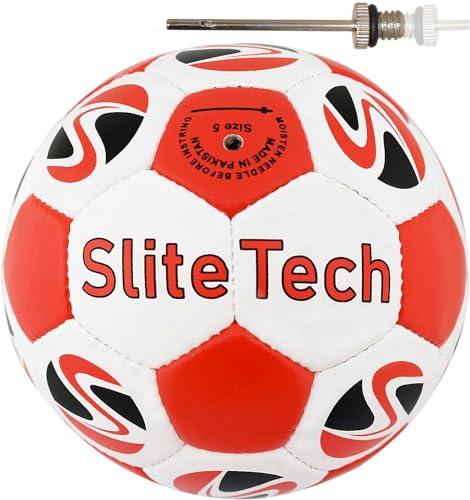 Fußball mit Slide Technologie für drinnen und draußen, rot (Football Size 4) von Slite Tech Instruments