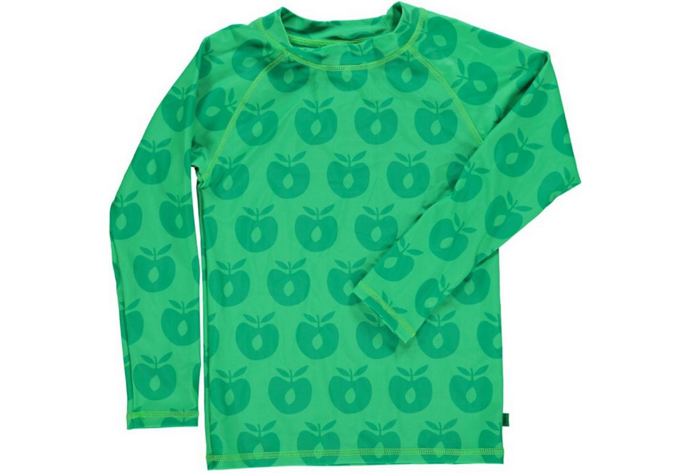 Småfolk Rash Guard SMAFOLK UB Schutz Langarmshirt Rash Guard grün mit allover Apfel Print Småfolk Rash Guard SMAFOLK UB Schutz Langarmshirt Rash Guard grün mit allover Apfel Print von Småfolk