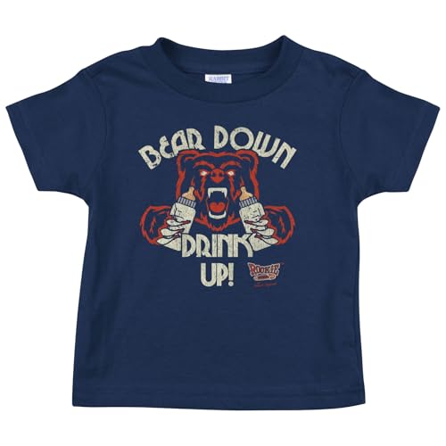 Bear Down Babybekleidung für Chicago Fußballfans (NB-7T) (marineblaues Kleinkind-T-Shirt, 4T) von Smack Apparel