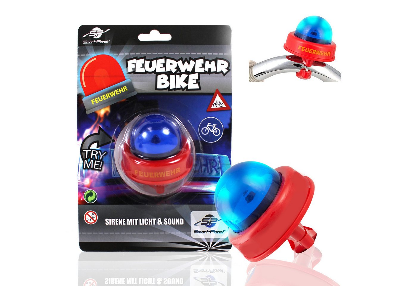 Smart-Planet Fahrradklingel Smart-Planet Fahrradsirene - Feuerwehr Fahrradklingel - Bike Sirene Smart-Planet Fahrradklingel Smart-Planet Fahrradsirene - Feuerwehr Fahrradklingel - Bike Sirene von Smart-Planet