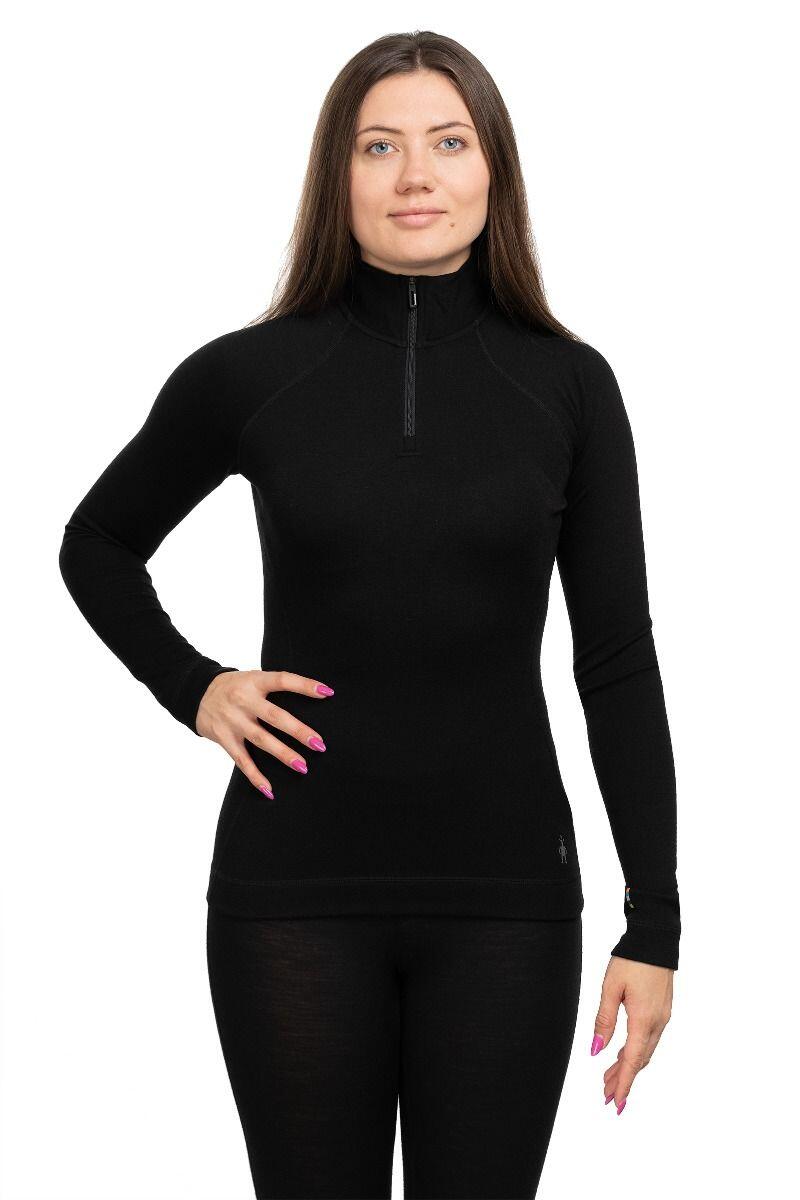 Hemd Smartwool Classic Thermal Merino Base Layer 1/4 Zip Women Black von SmartWool