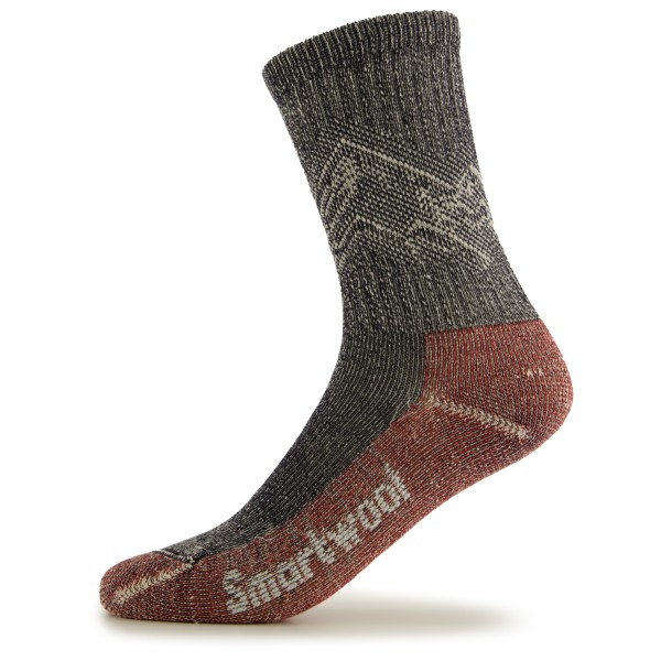 Smartwool - Classic Hike Light Cushion Mountain Pattern Crew - Wandersocken Gr L braun von SmartWool