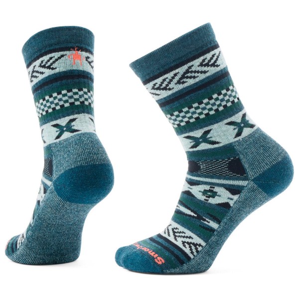 Smartwool - Everyday Cabin Games Crew Socks - Merinosocken Gr M blau von SmartWool