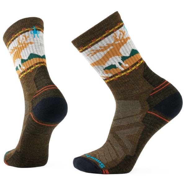 Smartwool - Hike Light Cushion Mountain Moose Crew Socks - Wandersocken Gr L braun Smartwool - Hike Light Cushion Mountain Moose Crew Socks - Wandersocken Gr L braun von SmartWool