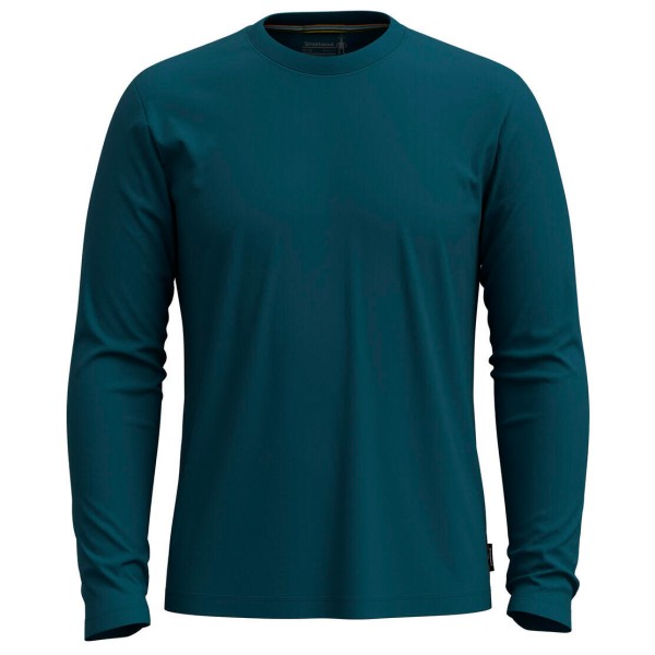 Smartwool - Perfect Crew Long Sleeve Tee - Merinoshirt Gr S blau von SmartWool