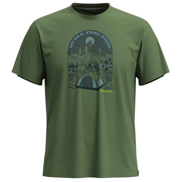 Smartwool - Streets To Peaks Graphic Tee - Merinoshirt Gr S oliv Smartwool - Streets To Peaks Graphic Tee - Merinoshirt Gr S oliv von SmartWool