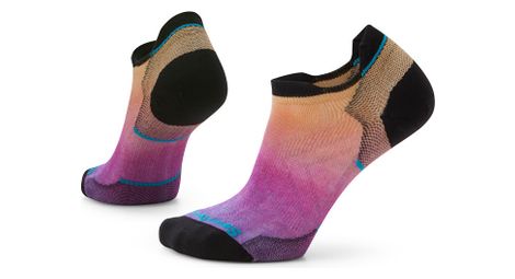 damen smartwool zero cushion ombre print low orange   pink socken von SmartWool