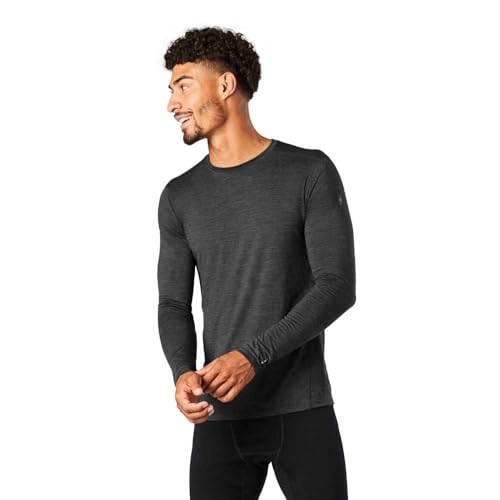 Smartwool Men's Classic All-Season Merino Base Layer Long Sleeve, Iron Heather, M von Smartwool