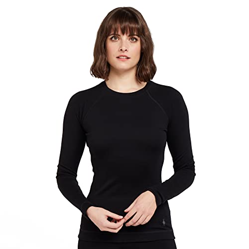 Smartwool Damen Kvinder Merino 250 baselayer Crew Boxed Thermal Tops, Schwarz, XS EU von Smartwool