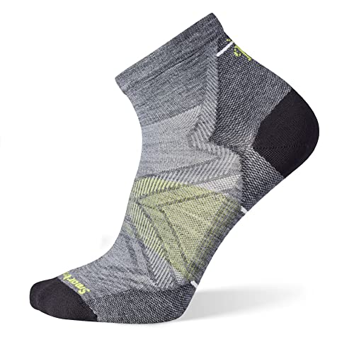 Smartwool Unisex-Adult Run Zero Cushion Ankle Socks, MEDIUM GRAY, XL von Smartwool