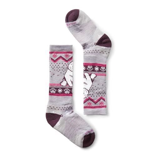 Smartwool Full Cushion OTC Wintersportsocken mit Polar Bear-Print für Kinder, Purple, M Smartwool Full Cushion OTC Wintersportsocken mit Polar Bear-Print für Kinder, Purple, M von Smartwool