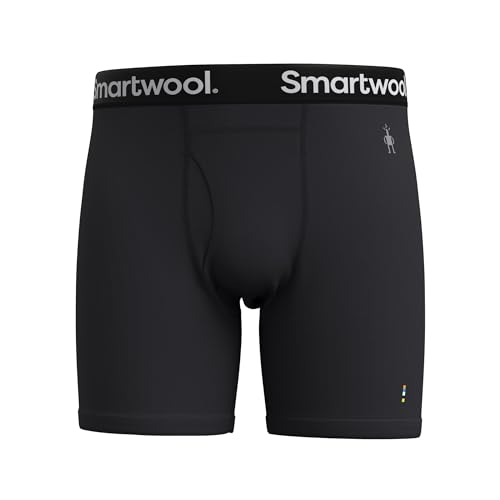 Smartwool Herren Boxershorts aus Merinowolle, Sportunterwäsche, Thermhose für Herren, Skiunterhose, leicht und atmungsaktiv, für Winter und Sport, Laufen und Wandern, Tiefes Marineblau, L von Smartwool