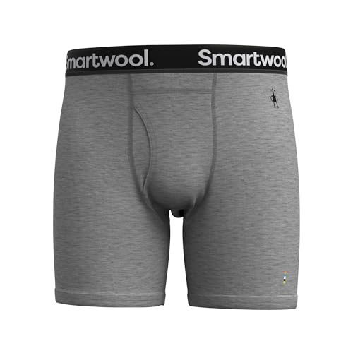 Smartwool Men's Merino Boxer Brief, Light Gray Heather, S Smartwool Men's Merino Boxer Brief, Light Gray Heather, S von Smartwool