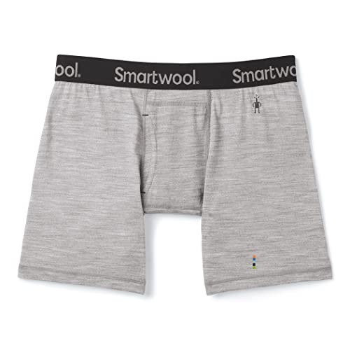 Smartwool Men's Merino Boxer Brief, Light Gray Heather, S von Smartwool