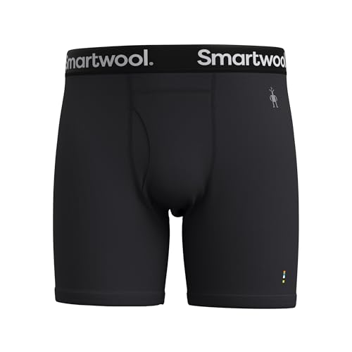 Smartwool Herren Boxershorts aus Merinowolle, Sportunterwäsche, Thermhose für Herren, Skiunterhose, leicht und atmungsaktiv, für Winter und Sport, Laufen und Wandern, Schwarz, L Smartwool Herren Boxershorts aus Merinowolle, Sportunterwäsche, Thermhose für Herren, Skiunterhose, leicht und atmungsaktiv, für Winter und Sport, Laufen und Wandern, Schwarz, L von Smartwool