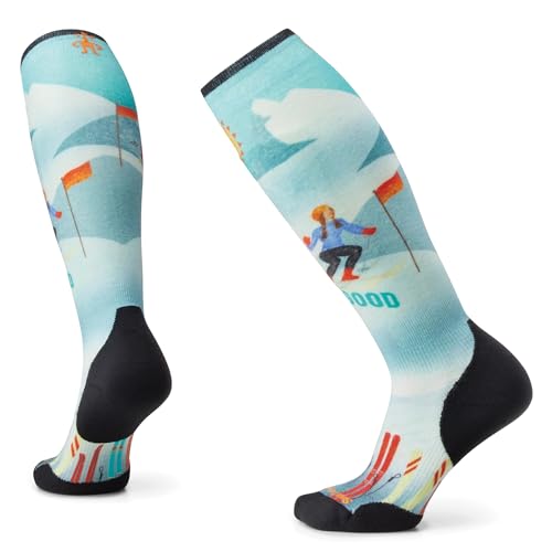 Smartwool Women's Targeted Cushion Pattern OTC Skisocken mit Snow Bunny-Print für Damen, Capri, S Smartwool Women's Targeted Cushion Pattern OTC Skisocken mit Snow Bunny-Print für Damen, Capri, S von Smartwool