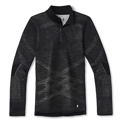 Smartwool Damen Women's Intraknit Thermal Merino Base Layer 1/4 Zip, Black/White, XS Smartwool Damen Women's Intraknit Thermal Merino Base Layer 1/4 Zip, Black/White, XS von Smartwool