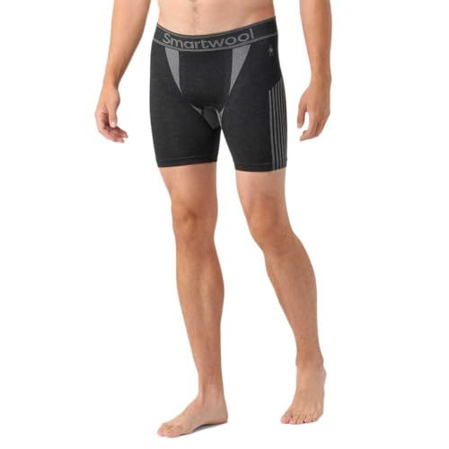 Smartwool Men's Boxer Brief Intraknit 6" Boxershorts für Herren, Black, M Smartwool Men's Boxer Brief Intraknit 6" Boxershorts für Herren, Black, M von Smartwool