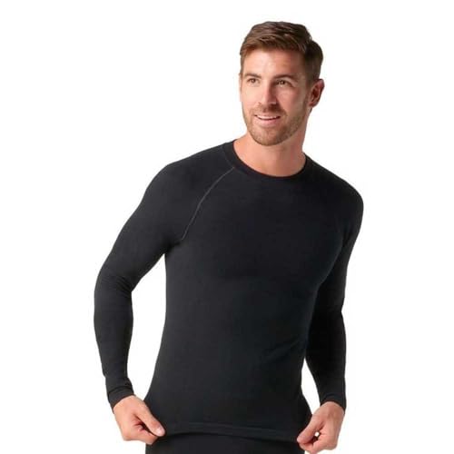 Smartwool Men's Long Sleeve Intraknit Active Base Layer Langarm für Herren, Black, XXL von Smartwool