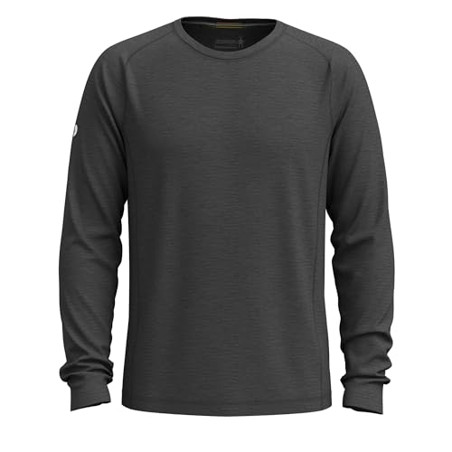 Smartwool Men's Long Sleeve Active Ultralite Langarmshirt für Herren, Charcoal Heather, L von Smartwool