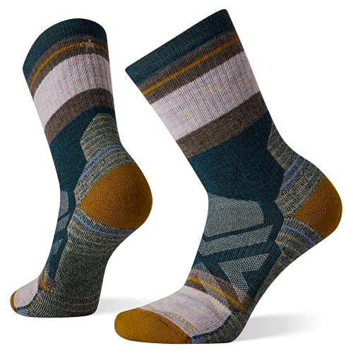 Smartwool Damen Women's Hike Full Cushion Saturnsphere Crew Socken, Blau, M von Smartwool