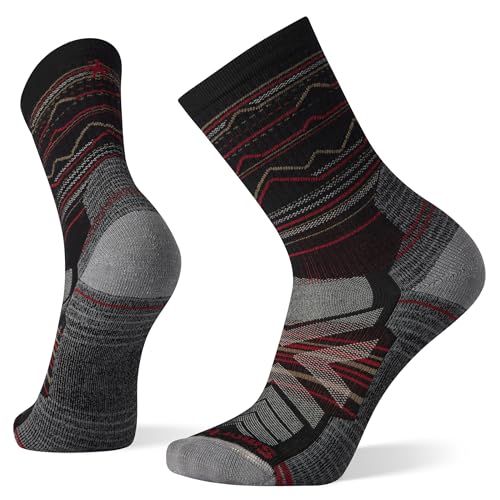 Smartwool Light Cushion Crew Wandersocken mit Bergkettenprint Smartwool Light Cushion Crew Wandersocken mit Bergkettenprint von Smartwool