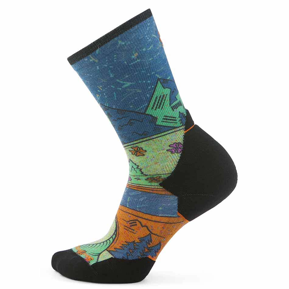Smartwool Trail Run Targeted Cushion Mountain Print Crew Socks Blau EU 34-37 Frau Smartwool Trail Run Targeted Cushion Mountain Print Crew Socks Blau EU 34-37 Frau von Smartwool