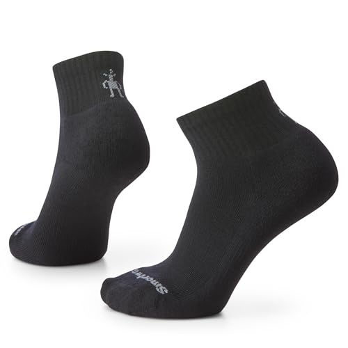 Smartwool Unisex-Adult Everyday Solid Rib Ankle Socks Alltagssocken aus festem Rippstrick, Black, M von Smartwool