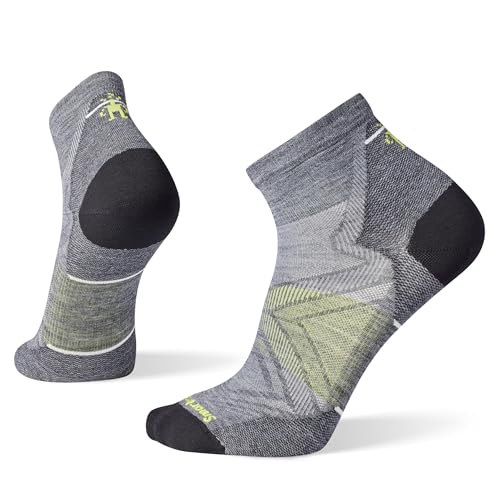 Smartwool Damen Run Zero Cushion Ankle Socks, MEDIUM Gray, L EU Smartwool Damen Run Zero Cushion Ankle Socks, MEDIUM Gray, L EU von Smartwool