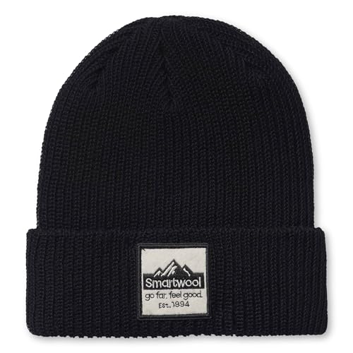 Smartwool Unisex-Youth Kids Beanie Patch-Mütze für Kinder, Black, LXL Smartwool Unisex-Youth Kids Beanie Patch-Mütze für Kinder, Black, LXL von Smartwool