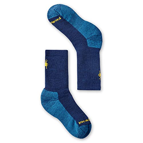 Smartwool Unisex-Youth Kids Hike Full Cushion Crew Socken für Kinder, Alpine Blue, M von Smartwool