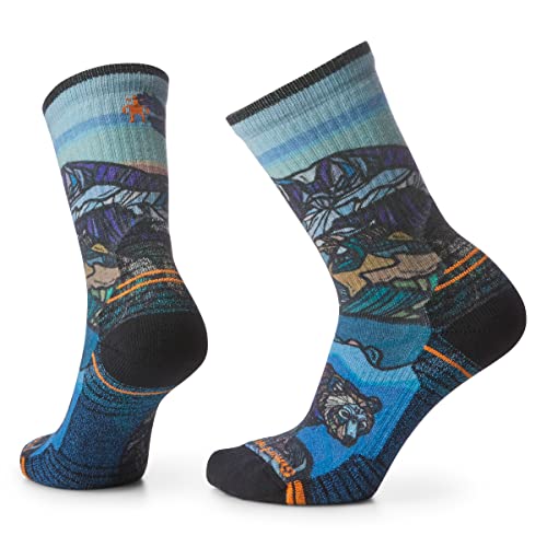 Smartwool Women's Hike Light Cushion ICY Range Print Crew Socks Damen, Multi Color, L von Smartwool