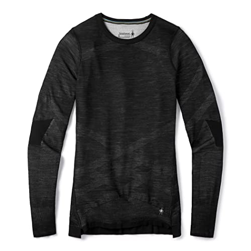 Smartwool Women's Intraknit Thermal Merino Base Layer Crew, Black/White, XS Smartwool Women's Intraknit Thermal Merino Base Layer Crew, Black/White, XS von Smartwool