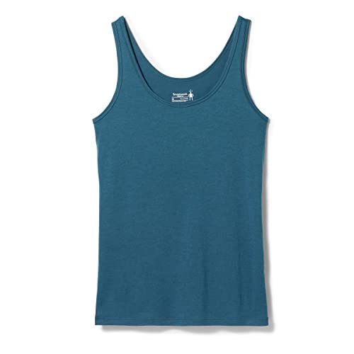 Smartwool Women's Tank Merino-Tanktop für Damen, Twilight Blue, L von Smartwool