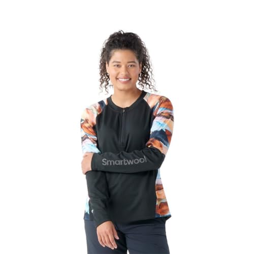 Smartwool Women's Mountain Bike Long Sleeve Jersey Damen-Mountainbike-Langarmtrikot, Black, L Smartwool Women's Mountain Bike Long Sleeve Jersey Damen-Mountainbike-Langarmtrikot, Black, L von Smartwool