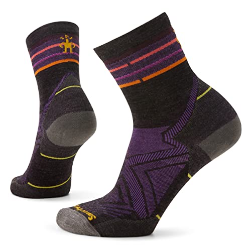 Smartwool Women's Run Zero Cushion Mid Crew Socks Damen, Charcoal, L Smartwool Women's Run Zero Cushion Mid Crew Socks Damen, Charcoal, L von Smartwool