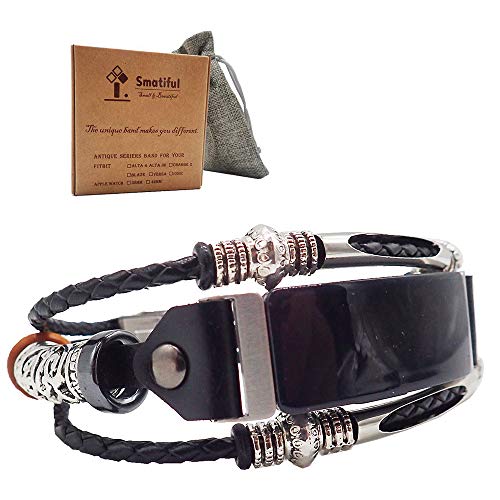 Smatiful Uhr Armband Zubehör für Damen und Herren, Verstellbar Leder Ersatz Sport Watch Band for Fitbit Inspire HR, Schwarz Smatiful Uhr Armband Zubehör für Damen und Herren, Verstellbar Leder Ersatz Sport Watch Band for Fitbit Inspire HR, Schwarz von Smatiful