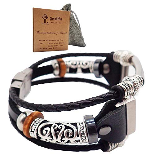 Smatiful Uhr Armband Zubehör für Damen und Herren, Verstellbar Leder Ersatz Sport Watch Band for Fitbit Versa & Lite, Schwarz Smatiful Uhr Armband Zubehör für Damen und Herren, Verstellbar Leder Ersatz Sport Watch Band for Fitbit Versa & Lite, Schwarz von Smatiful