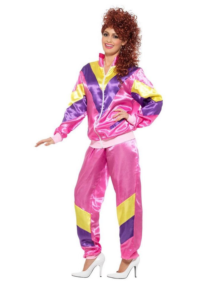 Smiffys Kostüm 80er Jahre Trainingsanzug rosa-lila, 80er Jahre Outfit in feinstem Neon-Zwirn Smiffys Kostüm 80er Jahre Trainingsanzug rosa-lila, 80er Jahre Outfit in feinstem Neon-Zwirn von Smiffys
