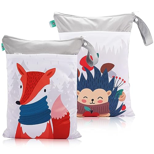 2 Stück Nappy Bags, Nappies Wet Pockets, Nappy Bags Wet and Dry, Reusable Nappy Bag Wet Bag, Geeignet für Babys Unterwegs 2 Stück Nappy Bags, Nappies Wet Pockets, Nappy Bags Wet and Dry, Reusable Nappy Bag Wet Bag, Geeignet für Babys Unterwegs von Smilbaley