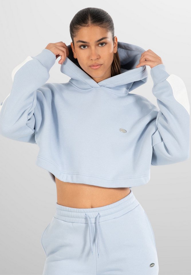 Smilodox Hoodie Amaya, Oversize Fit Crop Pullover Langarm, weicher Baumwollstoff Oversize, Relaxed Cropped Kapuzenpullover Metallabel Bauchfrei Alltag Sport Smilodox Hoodie Amaya, Oversize Fit Crop Pullover Langarm, weicher Baumwollstoff Oversize, Relaxed Cropped Kapuzenpullover Metallabel Bauchfrei Alltag Sport von Smilodox