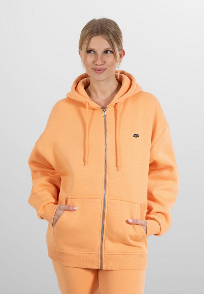 Smilodox Kapuzensweatjacke Eda, Oversize Kapuzenpullover mit seitlichen Taschen, weicher Stoff Oversize, Strickjacke Relaxed Fit Metallabel Elastischer Stoff Sport Freizeit Smilodox Kapuzensweatjacke Eda, Oversize Kapuzenpullover mit seitlichen Taschen, weicher Stoff Oversize, Strickjacke Relaxed Fit Metallabel Elastischer Stoff Sport Freizeit von Smilodox
