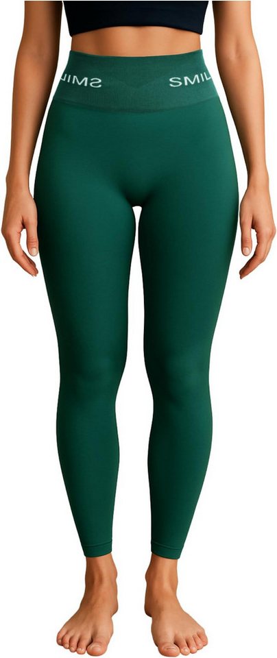 Smilodox Leggings Azura, Push Up Booy Fitnessleggings mit Schriftzug Sport & Alltag 100% Blickdicht, Scrunch Butt Effekt, Push-Up Booty, Scrunch Butt Squat-Sicher High Waist Seamless Yoga Gymhose Blickdicht Smilodox Leggings Azura, Push Up Booy Fitnessleggings mit Schriftzug Sport & Alltag 100% Blickdicht, Scrunch Butt Effekt, Push-Up Booty, Scrunch Butt Squat-Sicher High Waist Seamless Yoga Gymhose Blickdicht von Smilodox