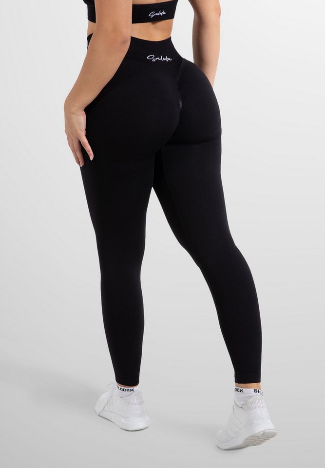 Smilodox Leggings Silvia, High Waist Sporthose Blickdicht Yogahose Booty Scrunch Leggings Damen Seamless Smilodox Label Fitness Smilodox Leggings Silvia, High Waist Sporthose Blickdicht Yogahose Booty Scrunch Leggings Damen Seamless Smilodox Label Fitness von Smilodox