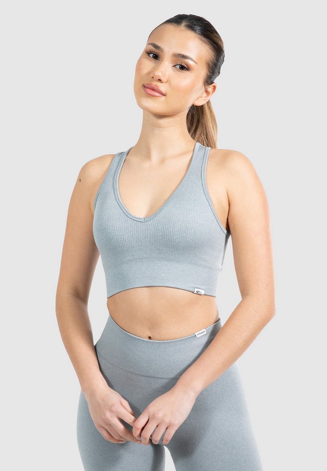 Smilodox Sport-BH Amaze Pro, Seamless Sport Bra Gerippter Stoff Fitness Yoga Alltag Raberback Top Atmungsaktiv ohne Bügel Fitness Gym Ripped Bustier Smilodox Sport-BH Amaze Pro, Seamless Sport Bra Gerippter Stoff Fitness Yoga Alltag Raberback Top Atmungsaktiv ohne Bügel Fitness Gym Ripped Bustier von Smilodox